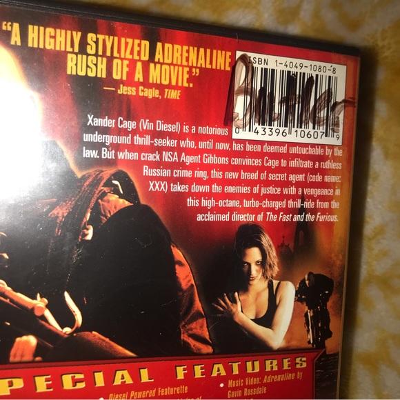 xXx Vin Diesel Movie DVD - Picture 4 of 7